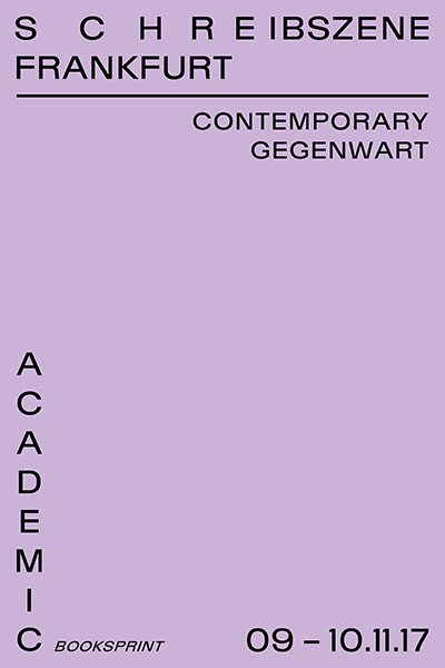 Schreibszene Frankfurt (Hg.): Contemporary Gegenwart. Academic Booksprint